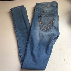 High rise ripped skinny jeans